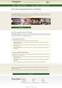 Screenshot Webseite Pension-Comberg.de