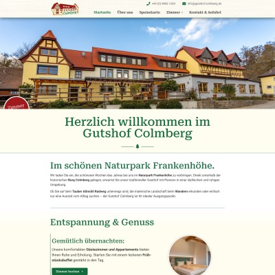 Gutshof Colmberg Webseite