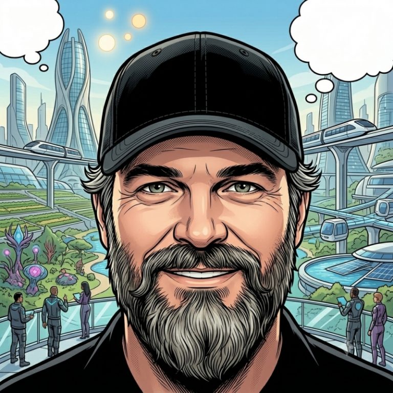 Lächelnder Markus Zahn im Comic Style
